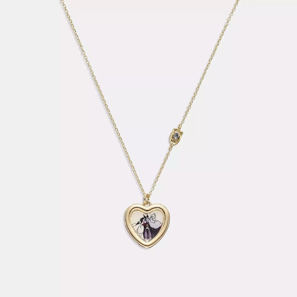 COACH DISNEY X COACH VILLAINS HEART NECKLACE - Picture 3 of 6